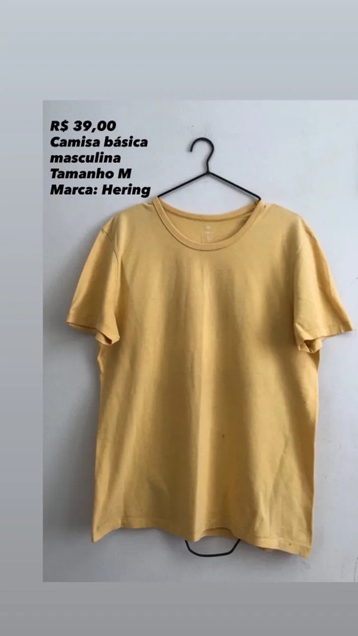 Camisa masculina tamanho M Hering - Foto 2