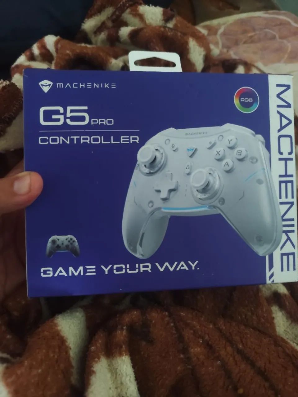 Controle machenike G5 pró sem fio Pc s box e celular Android, e iPhone com dongo USB e bli