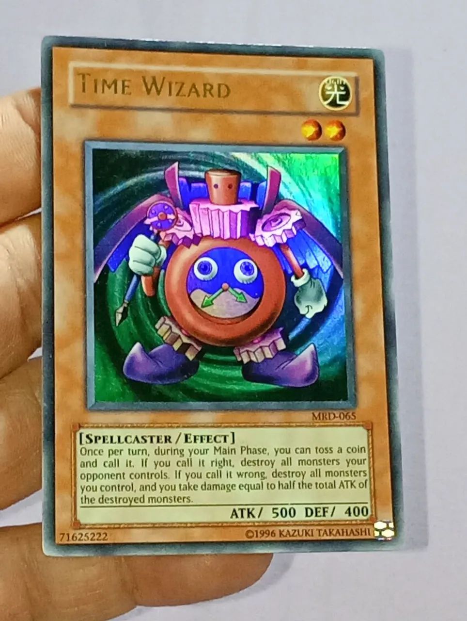 Time Wizard Yugioh TCG ultra raro MRD-065 em inglês