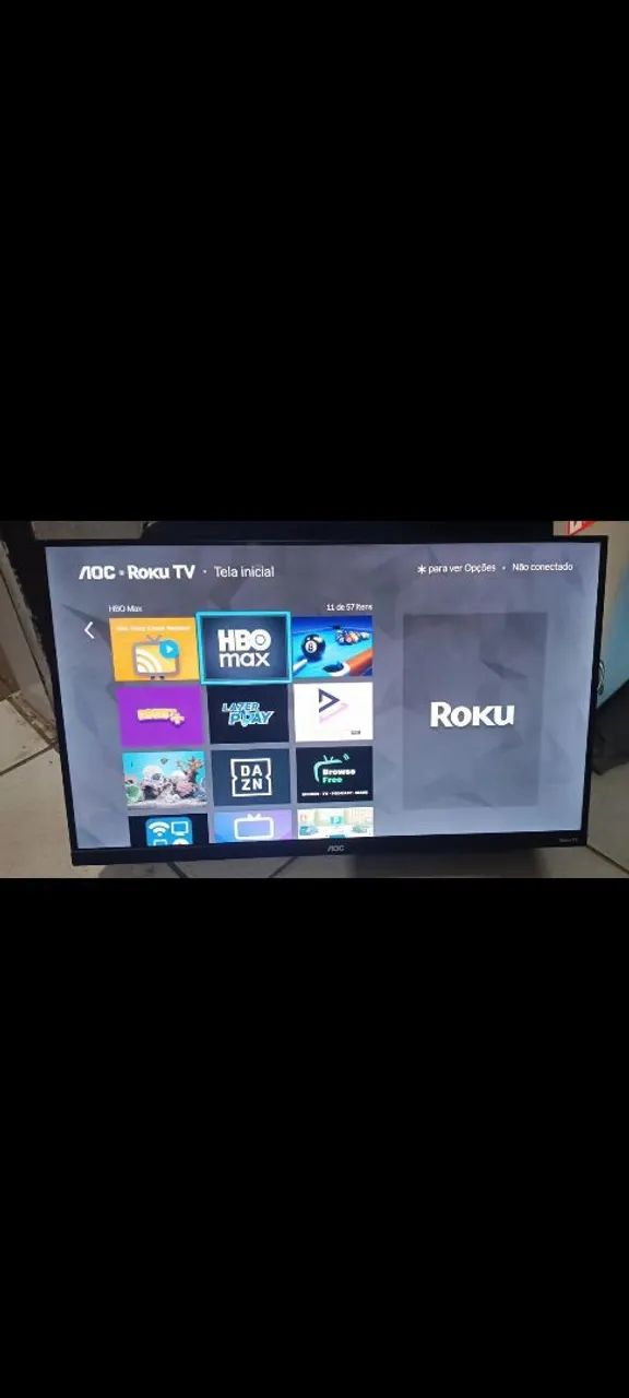 Tv Smart AOC ROKU 32 Polegadas Top de Verdade  - Foto 3