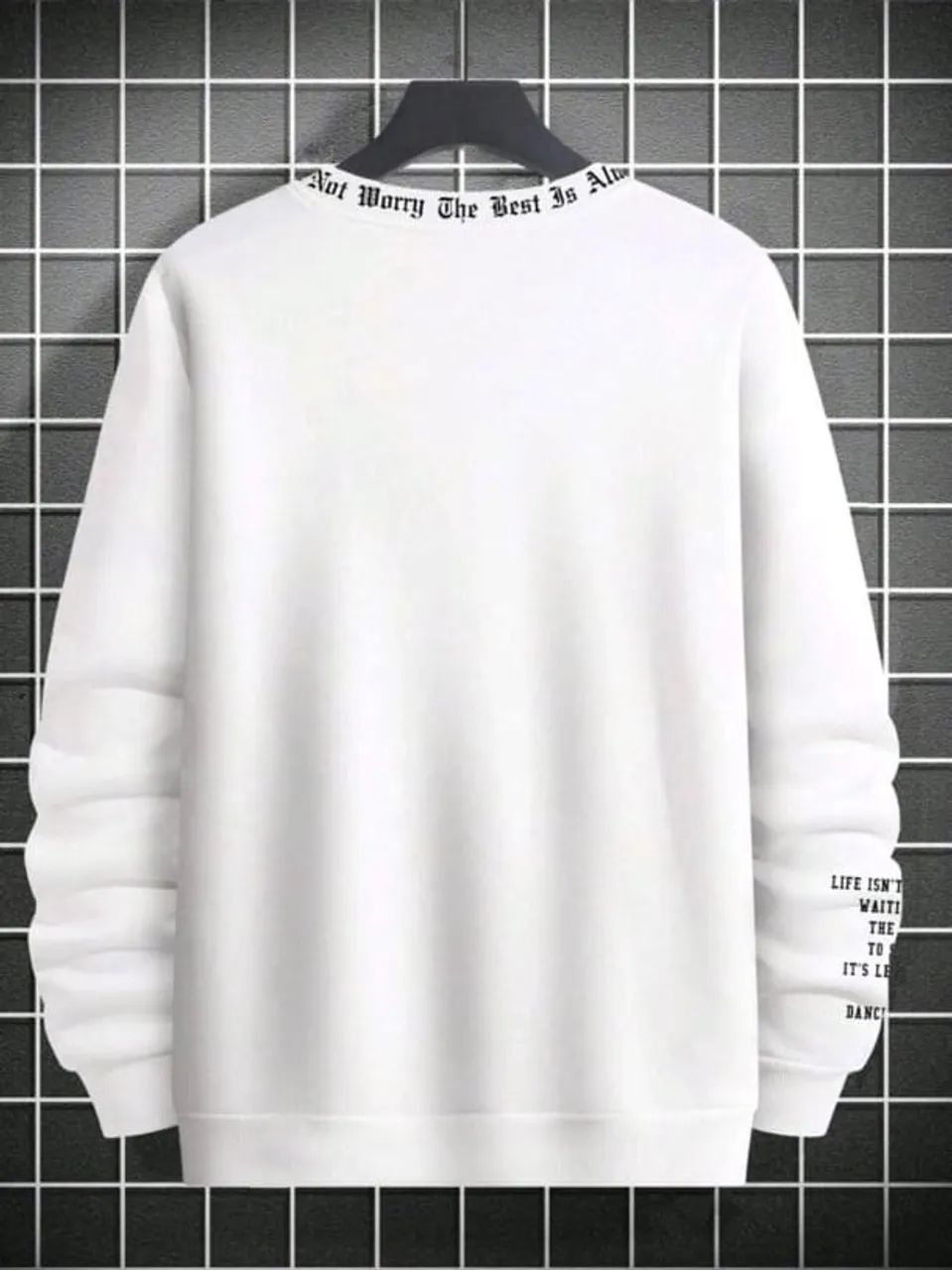 Moletom Masculino Branco Manfinity - Foto 2