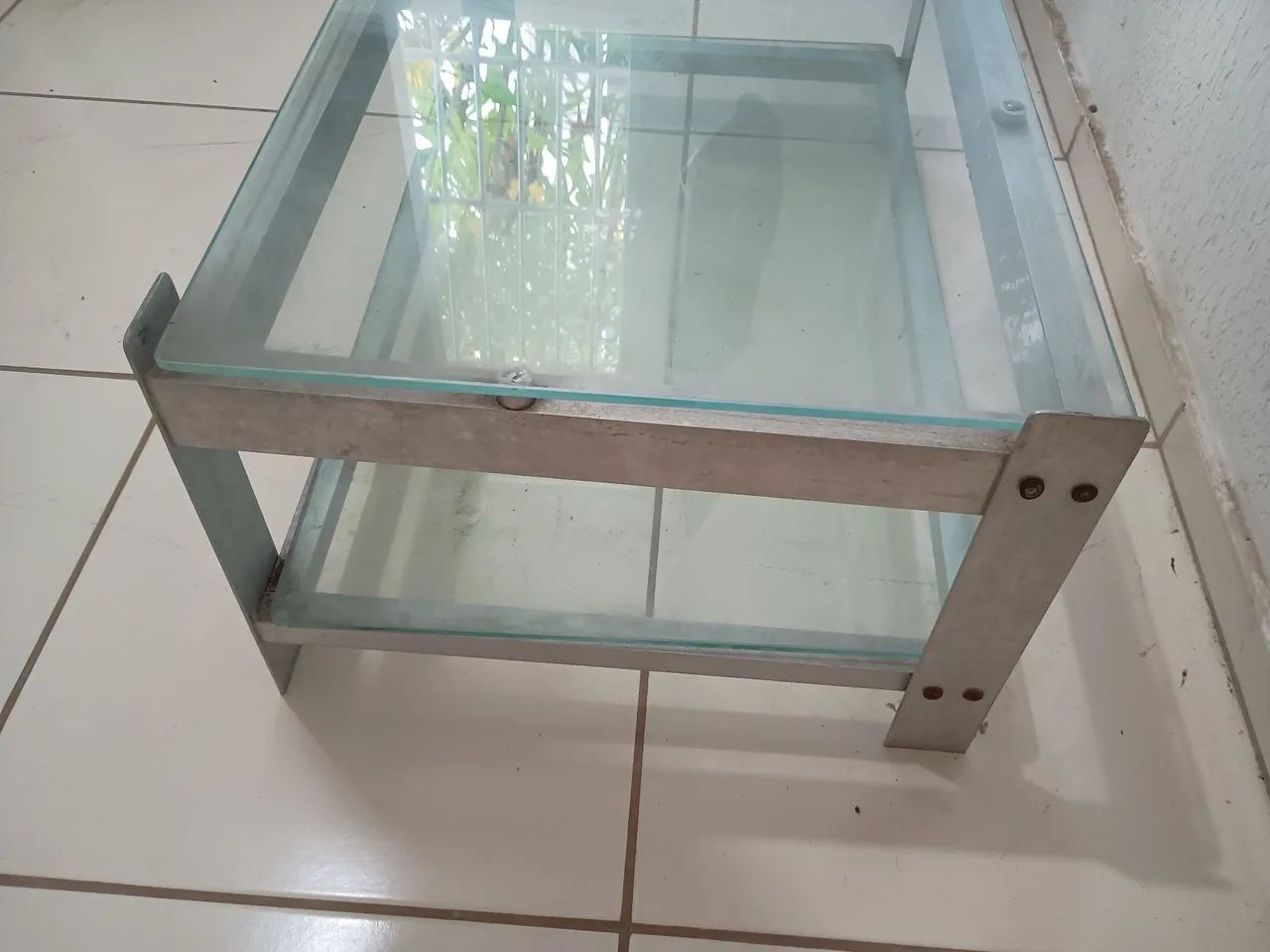 Mesa de centro c/tampo de vidro  - Foto 2