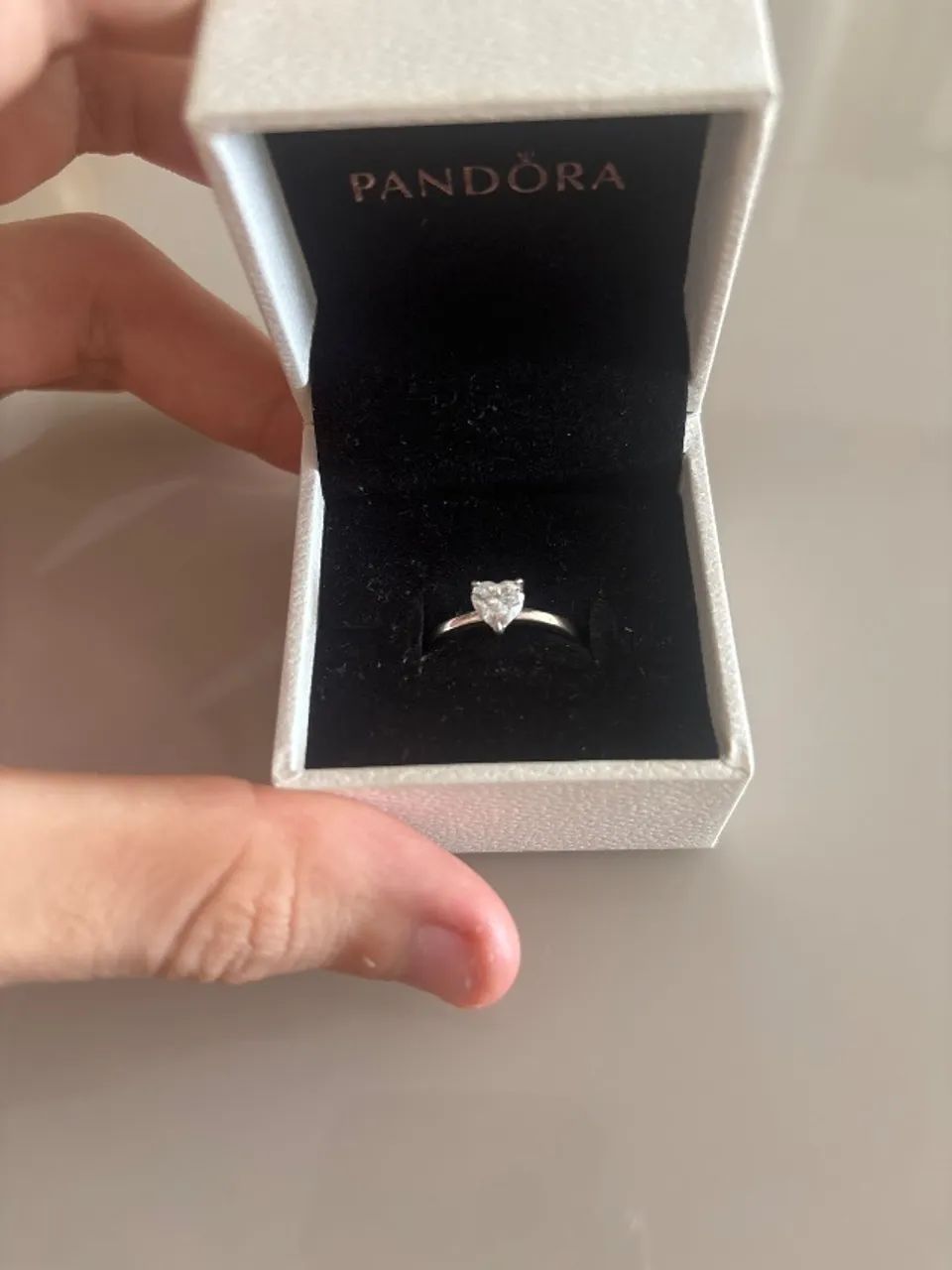 Anel da Pandora original com garantia solitária e aliança  - Foto 3