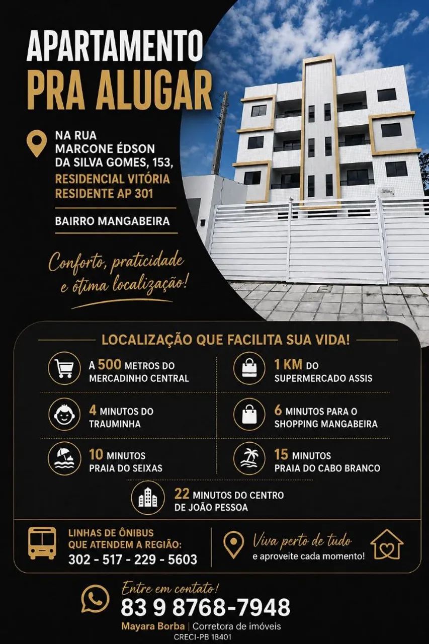 Pra alugar ligeiro - Mangabeira 