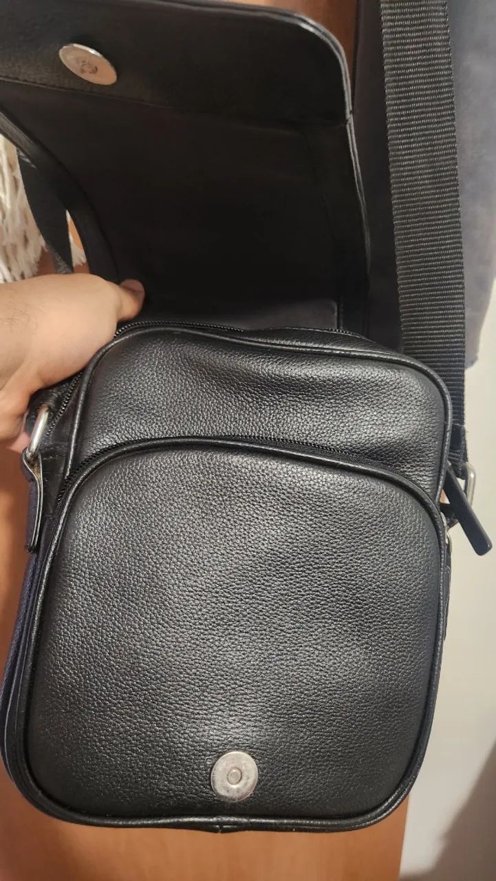 Bolsa de Couro Legitimo - Miguel Bellido - Comprada na Espanha - Foto 3