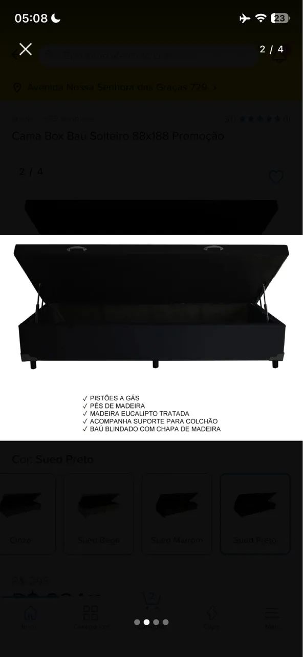 BASE CAMA BOX SOLTEIRO