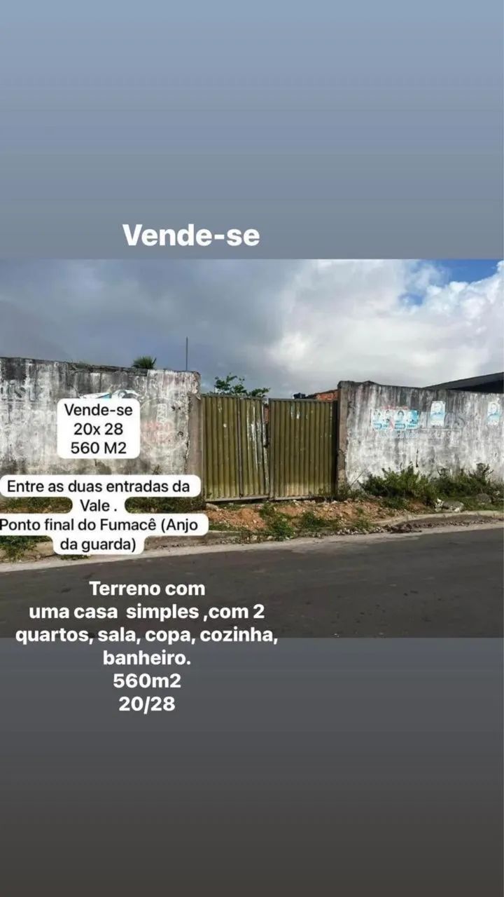 Venda de terreno.
