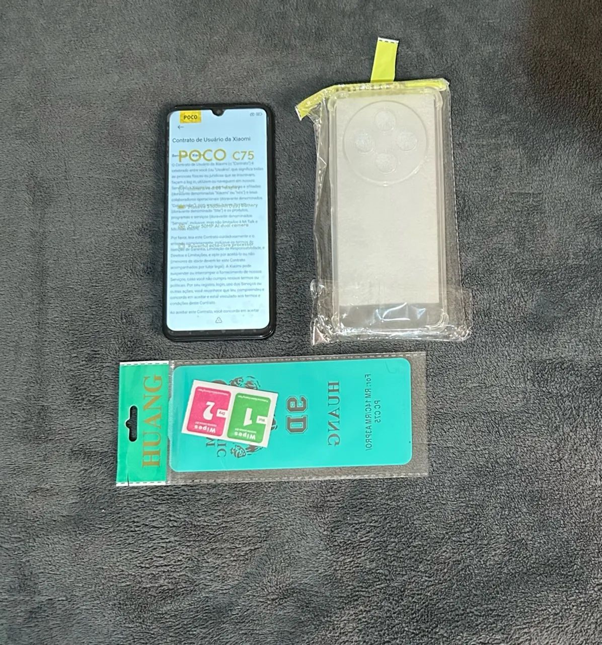 Celular POCO C75 256GB + Capinha e Película - Foto 4