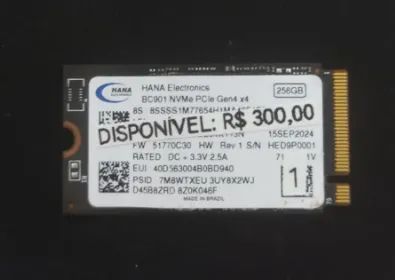 SSD NVMe 256GB - - Upgrade 