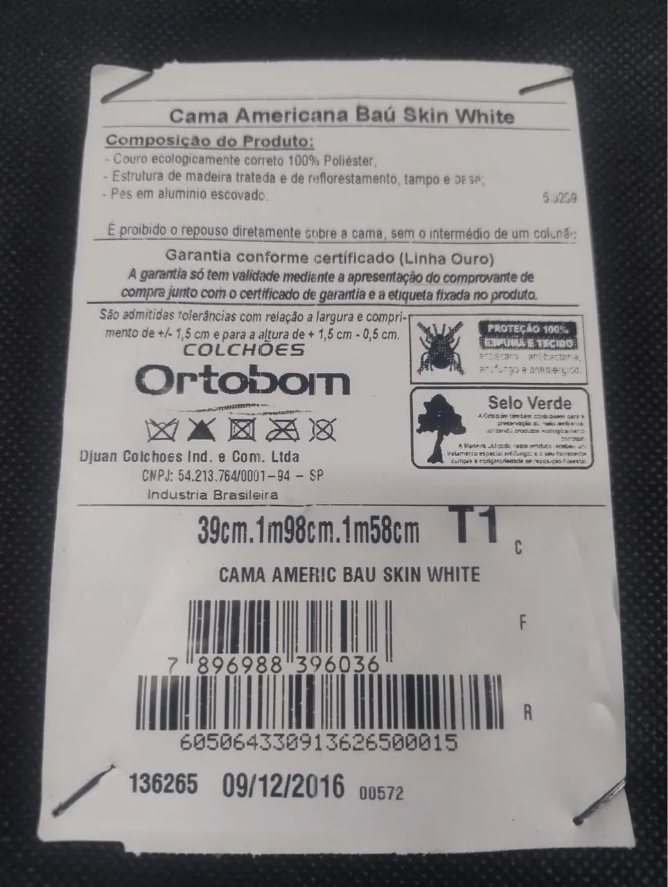 Cama Queen Size Box Baú bipartido com colchão  - Foto 3