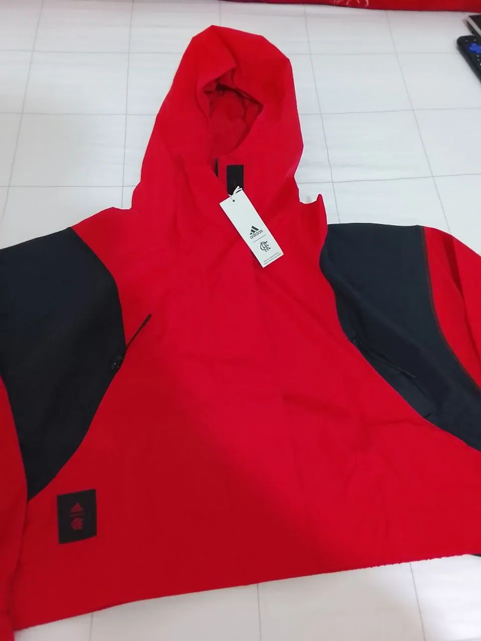 Jaqueta corta vento flamengo Adidas código IT3825 - Foto 4