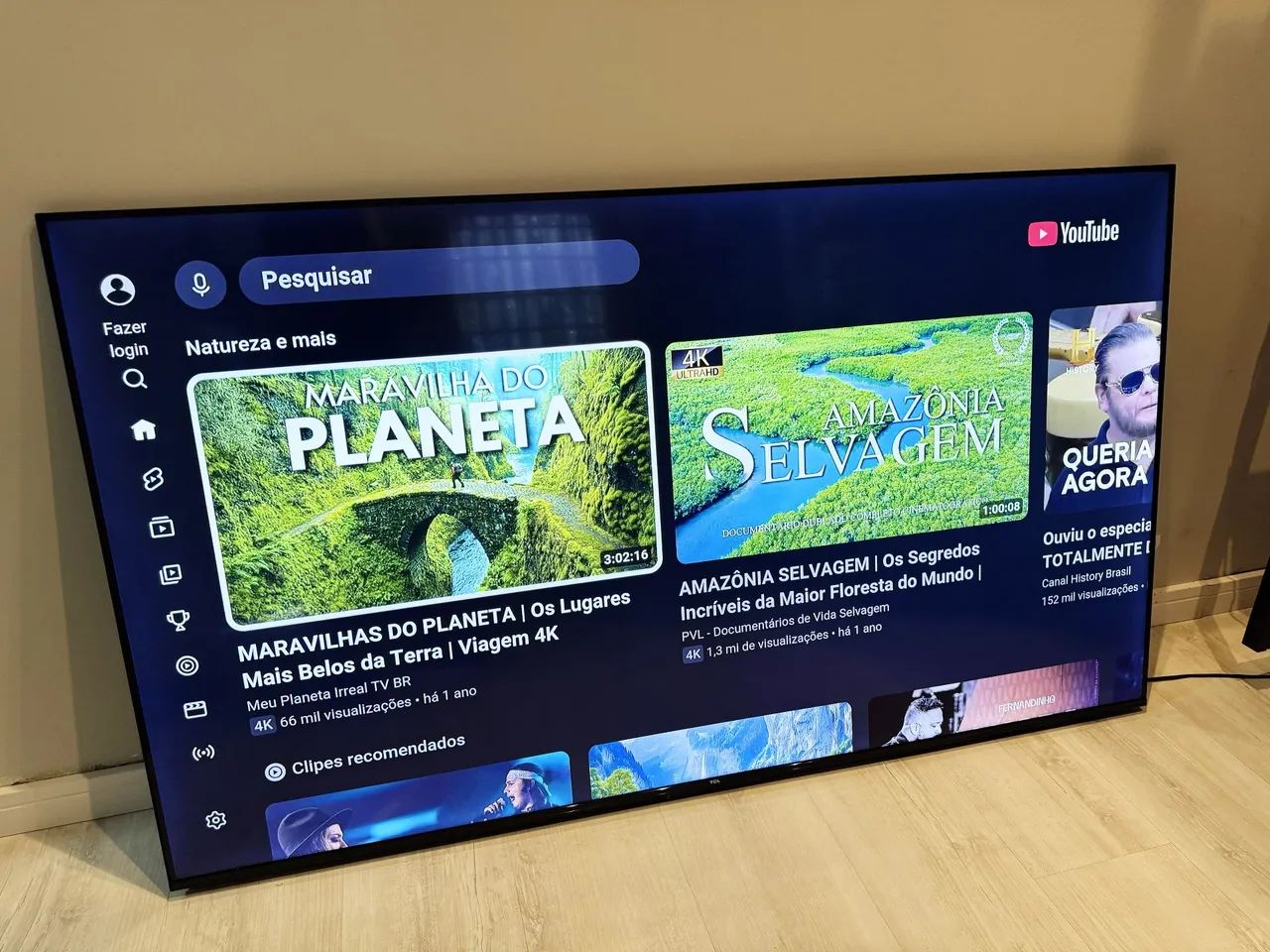 TV 65 POLEGADAS TCL SMART 4K SEMI NOVAAA !!!! - Foto 4