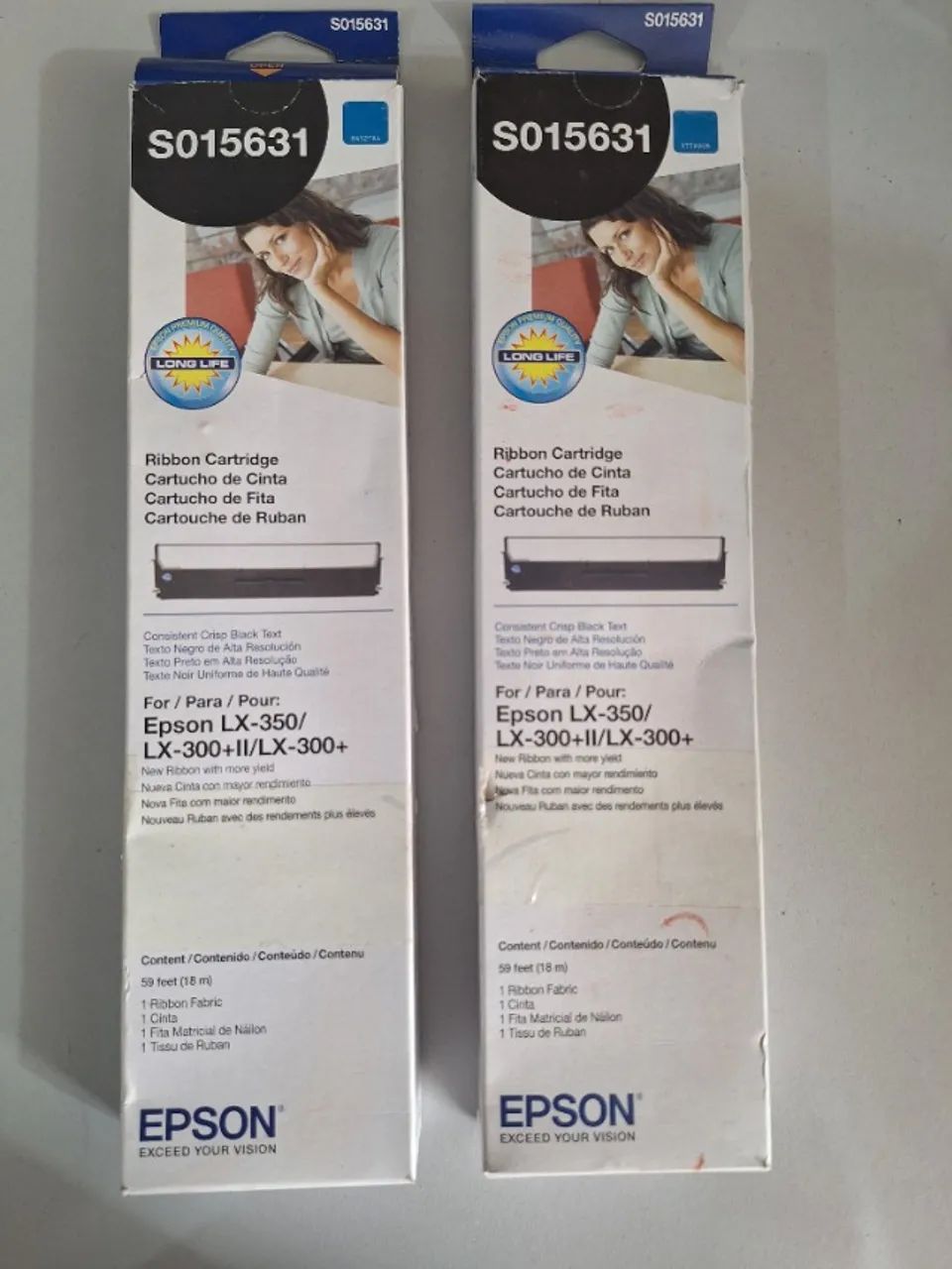 Kit c/ 2 Fitas p/ impressora matricial Epson
