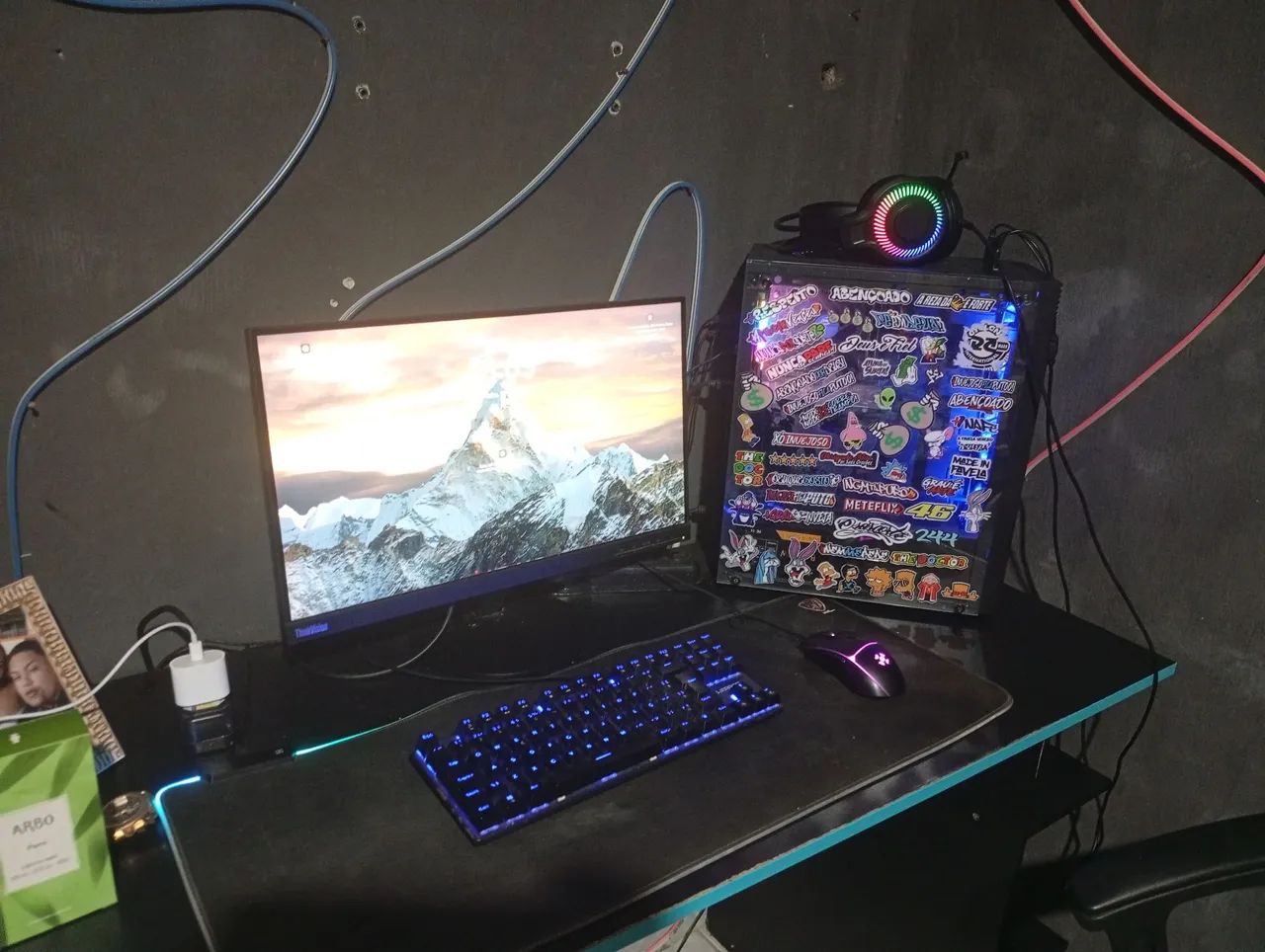 Pc gamer completo com mesa e cadeira...