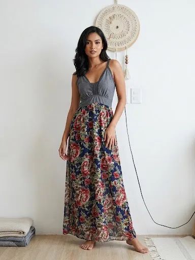 Desapego ? Vestido longo floral - Foto 2