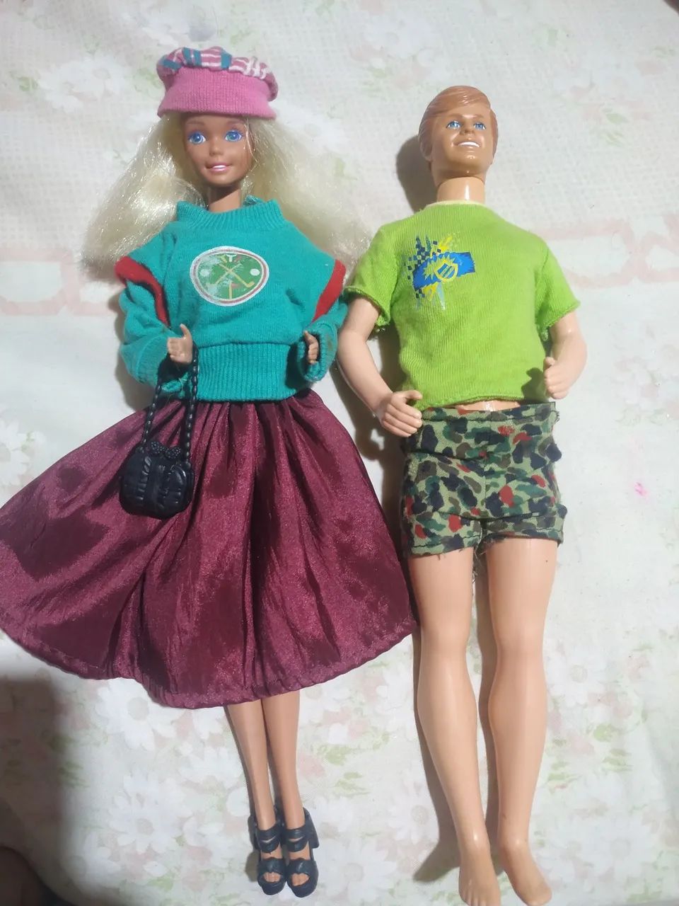 Boneca antiga da estrela  e boneco da estrela 