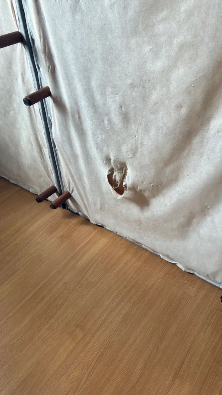 Cama Box Queen em Tecido Tipo Linho Cinza - Foto 3