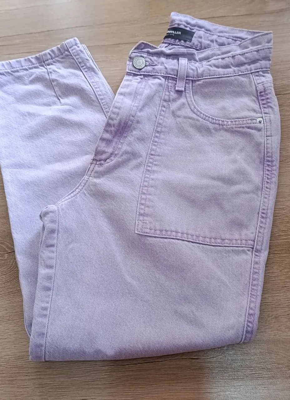 CALÇA JEANS LILÁS DAMILLER CONSERVADA