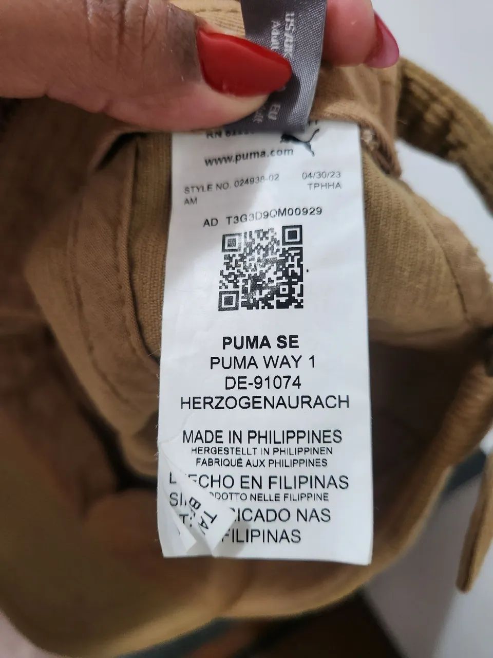 Boné Puma original Prime Low Curve - veludo cotelê caramelo - Foto 3