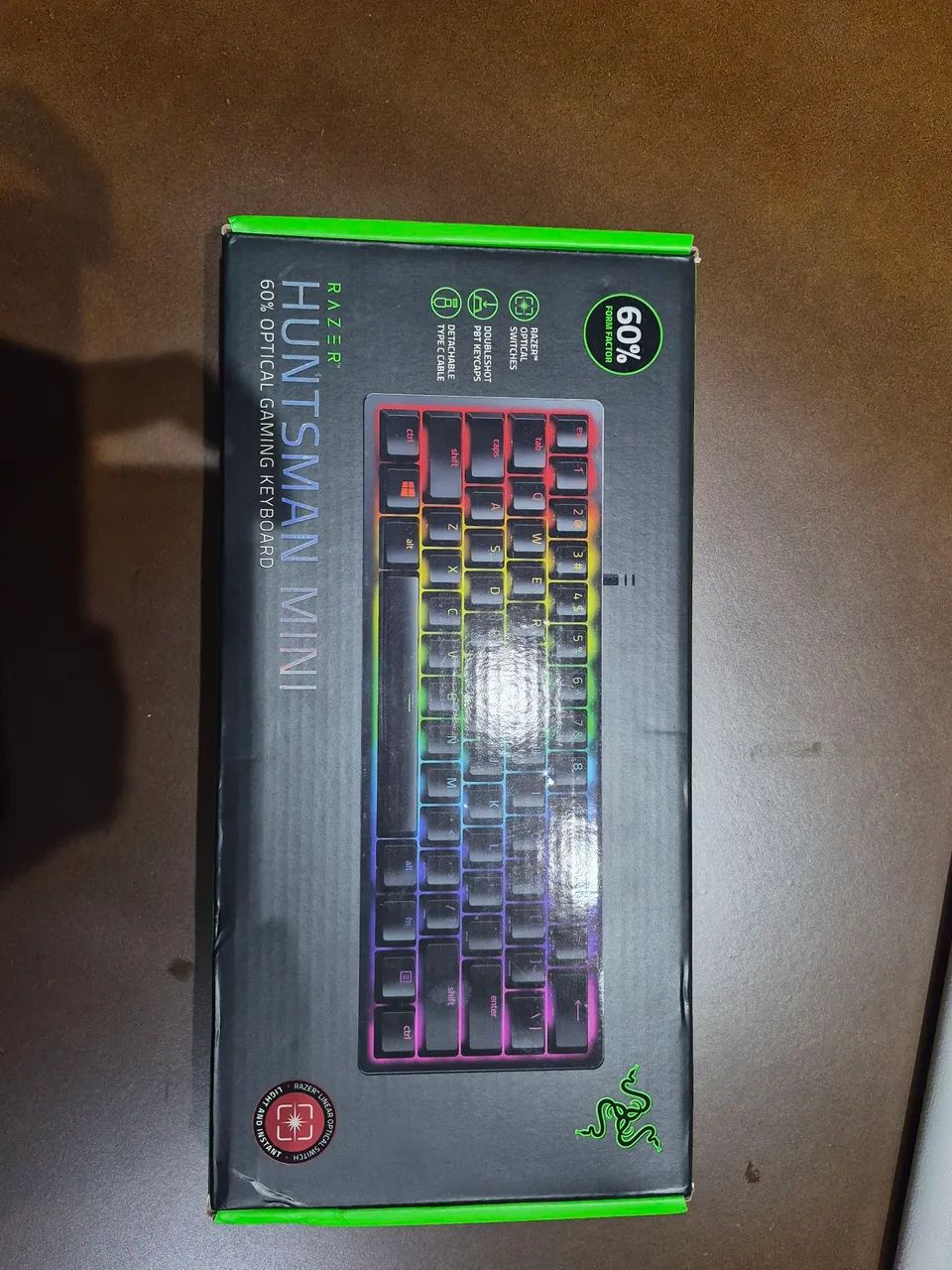 Teclado Hutsman mini 2020 switch ópticos red 