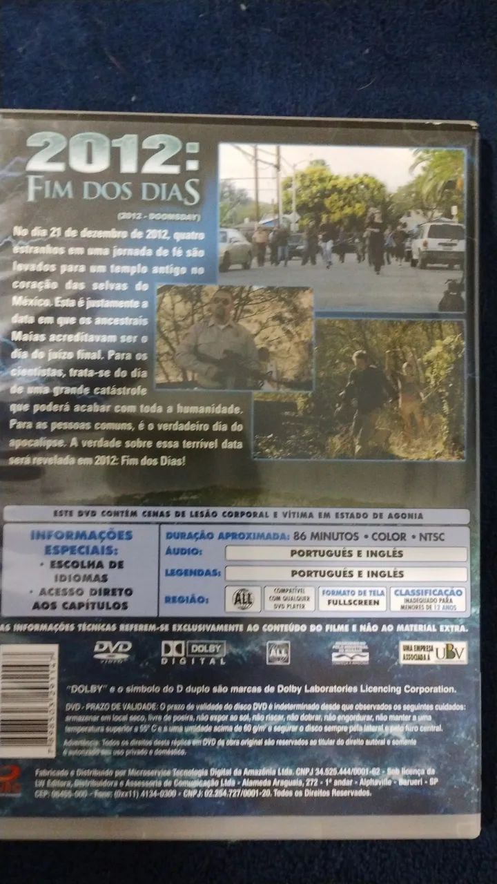 DVD 2012 Fim dos dias  - Foto 2