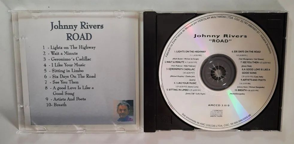 Cd Johnny Rivers, Road. Seminovo, mídia intacta. - Foto 2