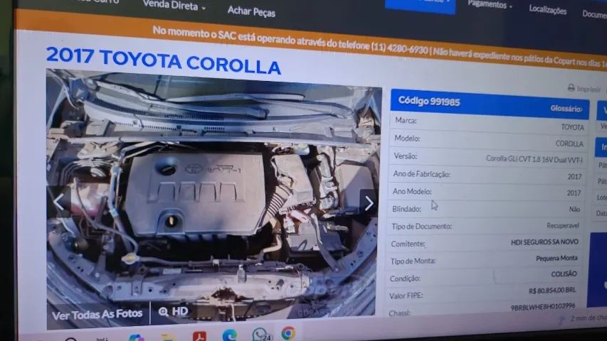 Toyota Corolla GLI 1.8 Flex 16V Aut. 2017 - Foto 9