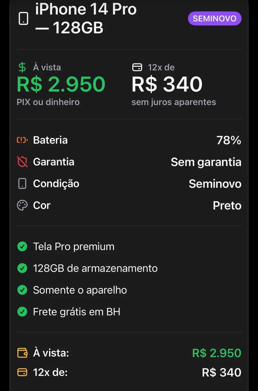IPhone 14 Pro 128 g  - Foto 3