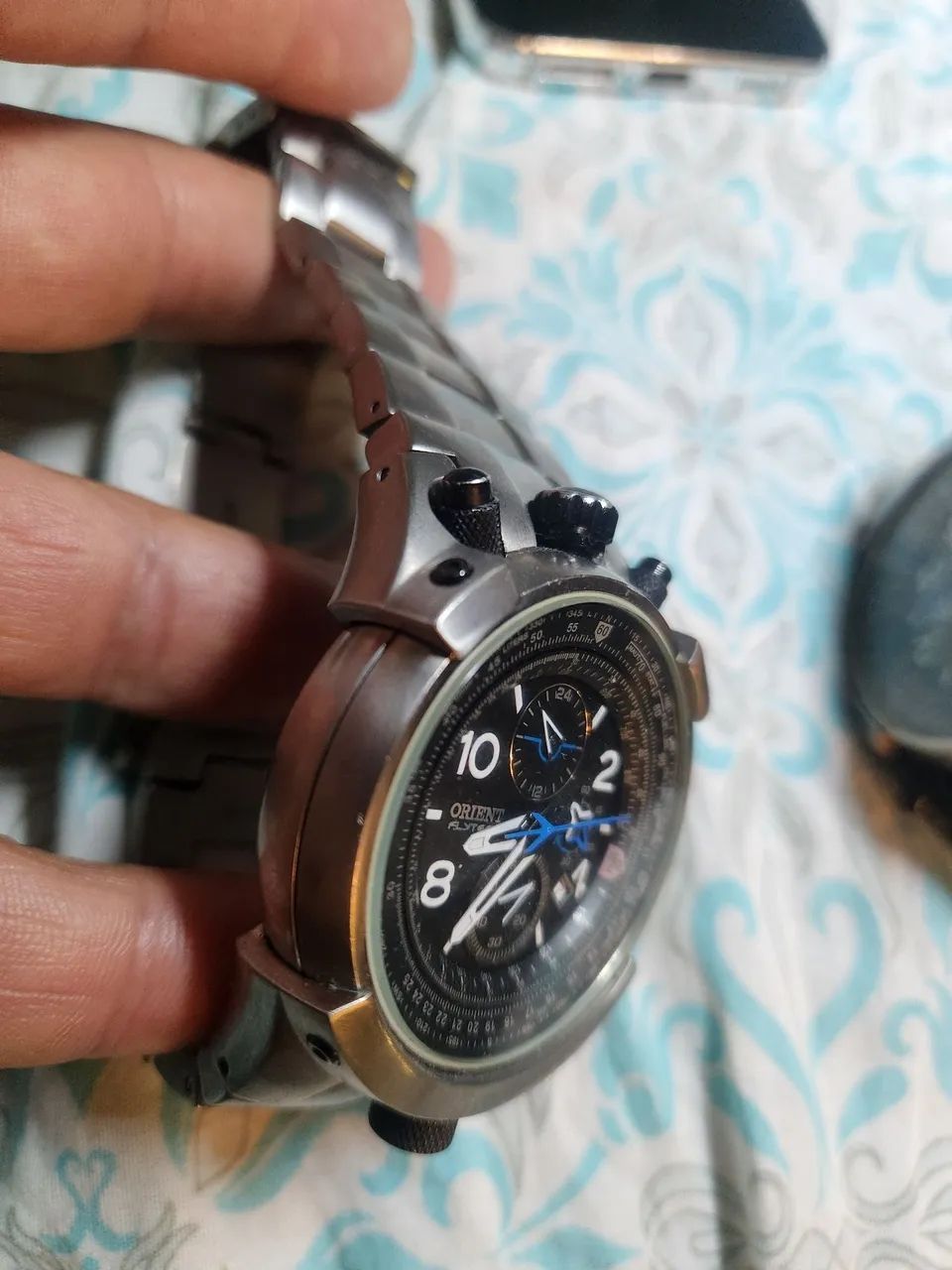 Relogio orient flytech mbttc001 titanium  - Foto 3