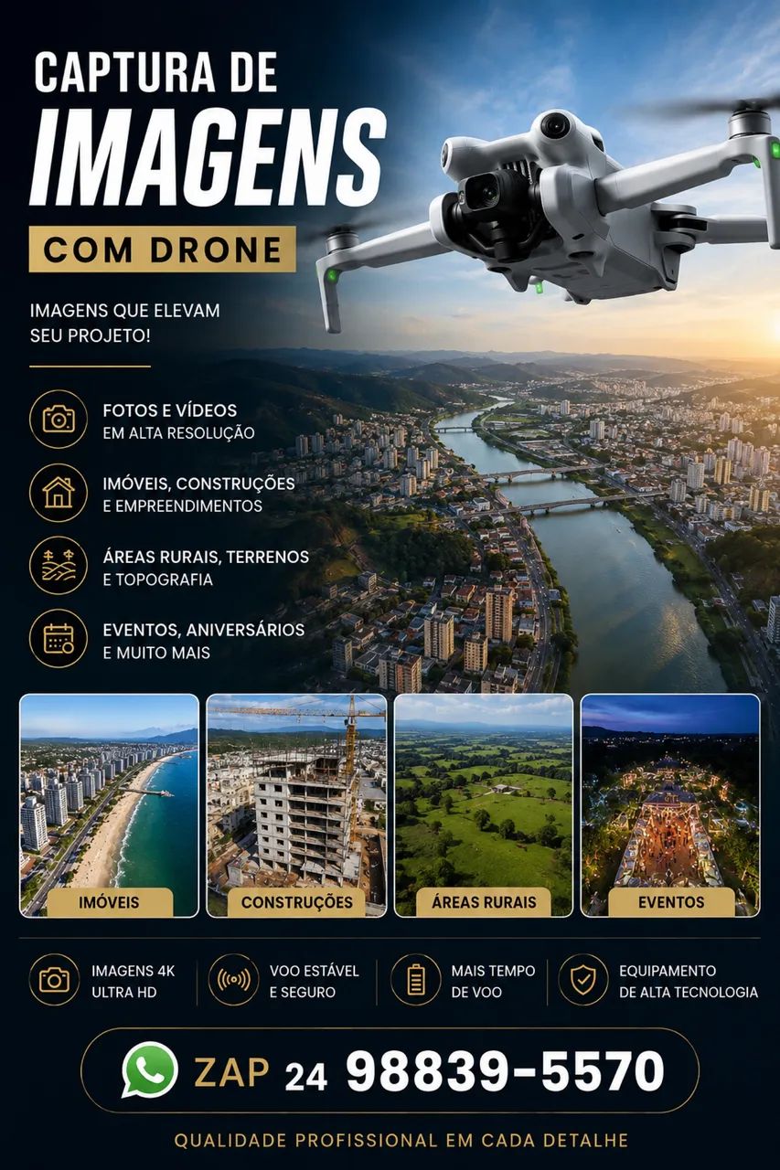 Filmagem aérea com Drone - Foto 4