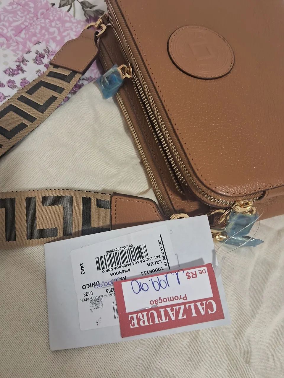 Bolsa luz da lua em couro legítimo  - Foto 3