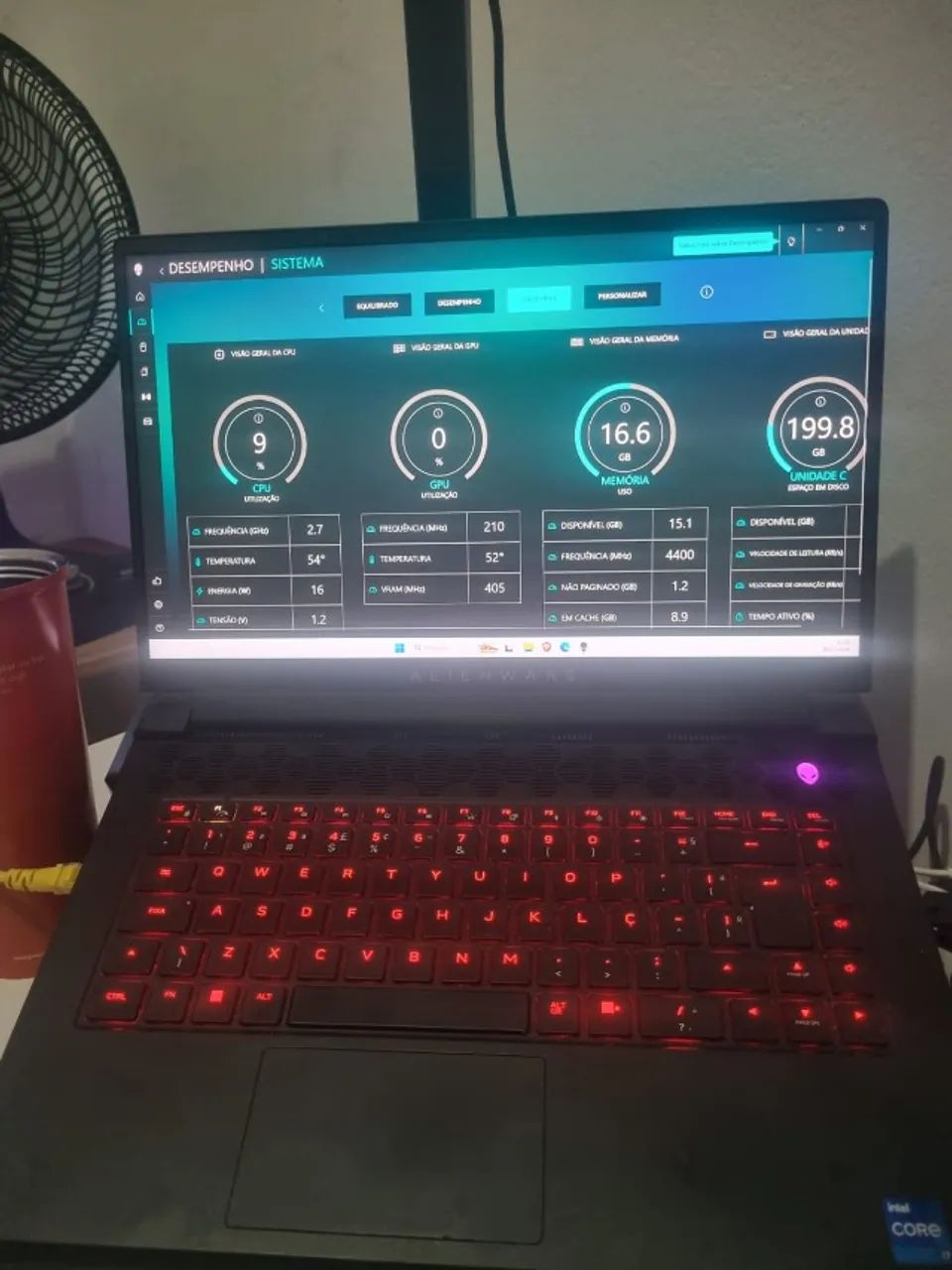 Notebook Alienware m15 r7 /  i7 +32gb RAM RTX 3070ti 8GB - Foto 4