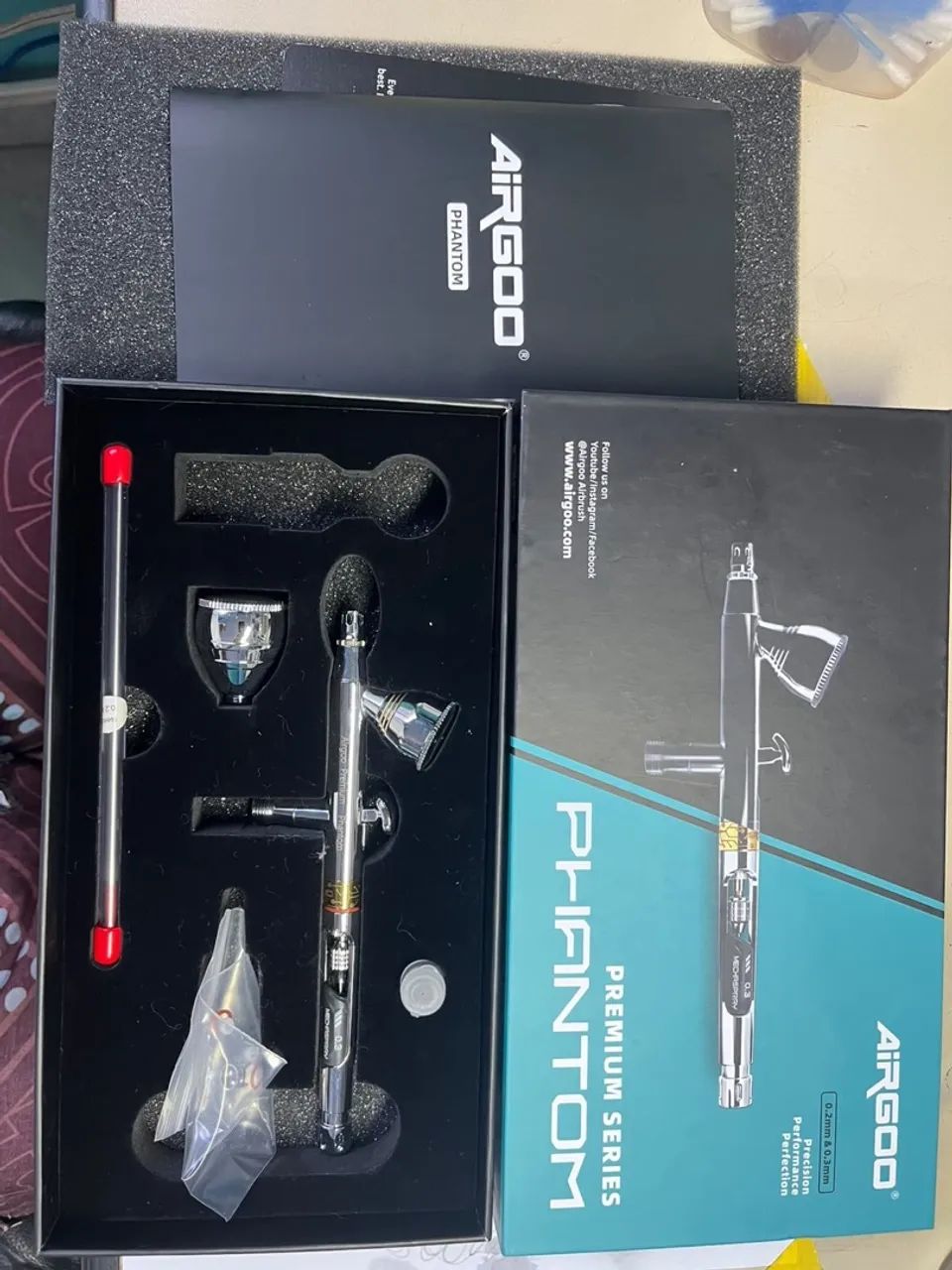 Aerógrafo importado Phantom 0.3