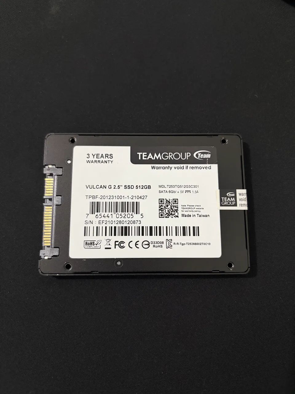 Ssd 512gb Vulcan 99% perfeito estado - Foto 2