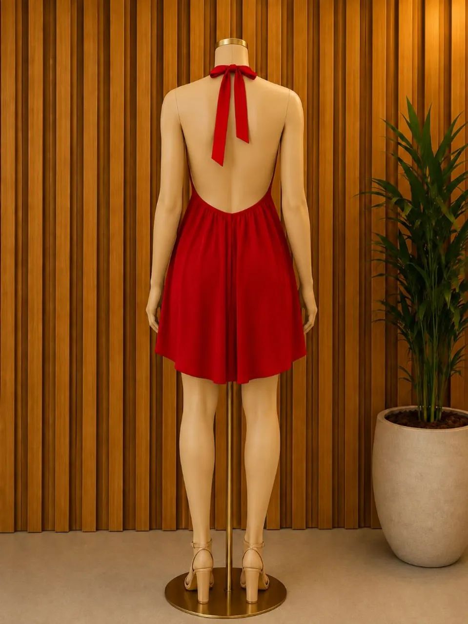 Vestido com Short Vermelho  - Foto 2