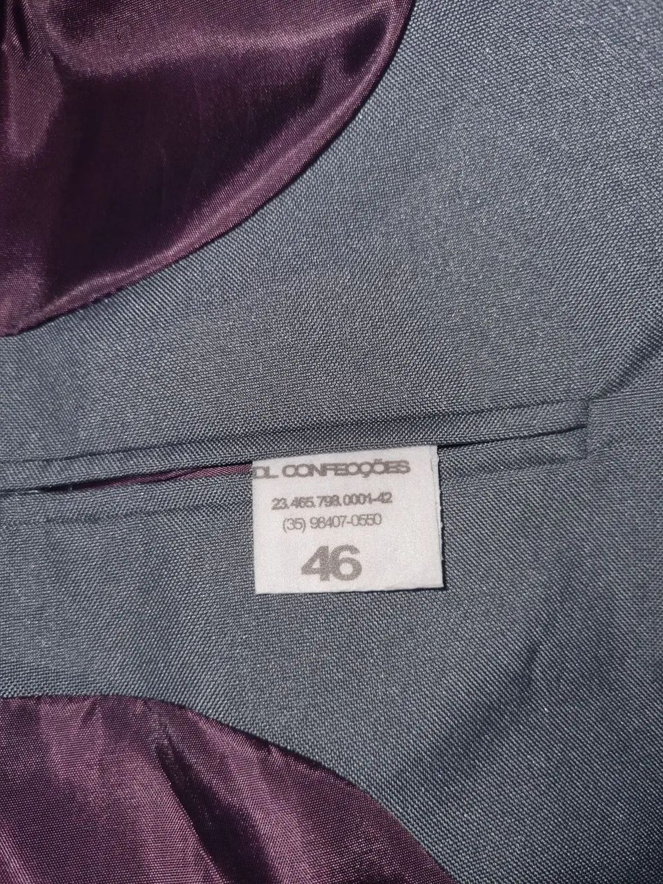 Terno Cinza Anubis Slim novo + Calça tam 40 - Foto 5