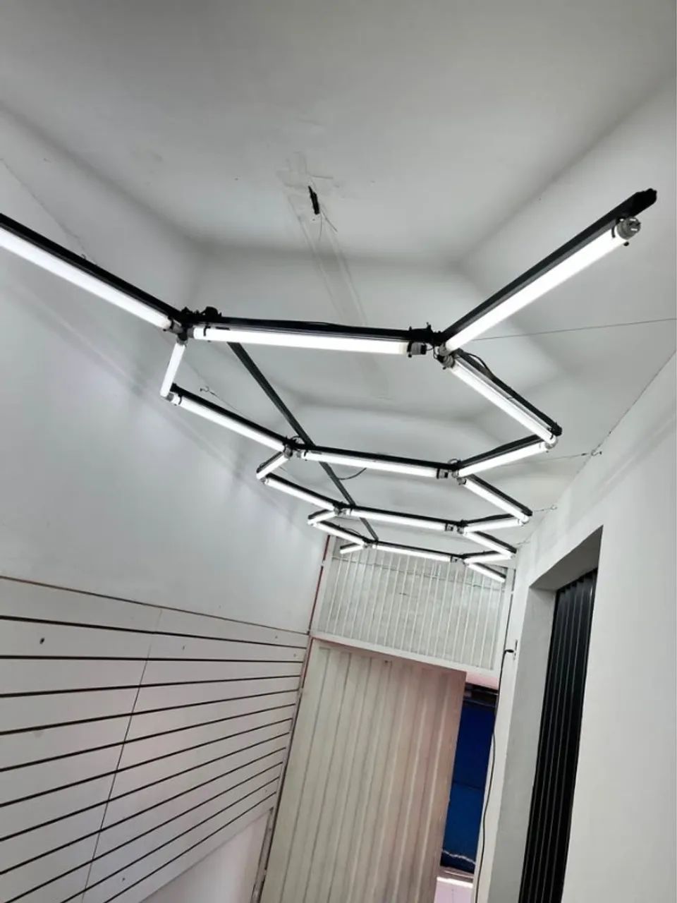 Luminária Lustre Hexagonal