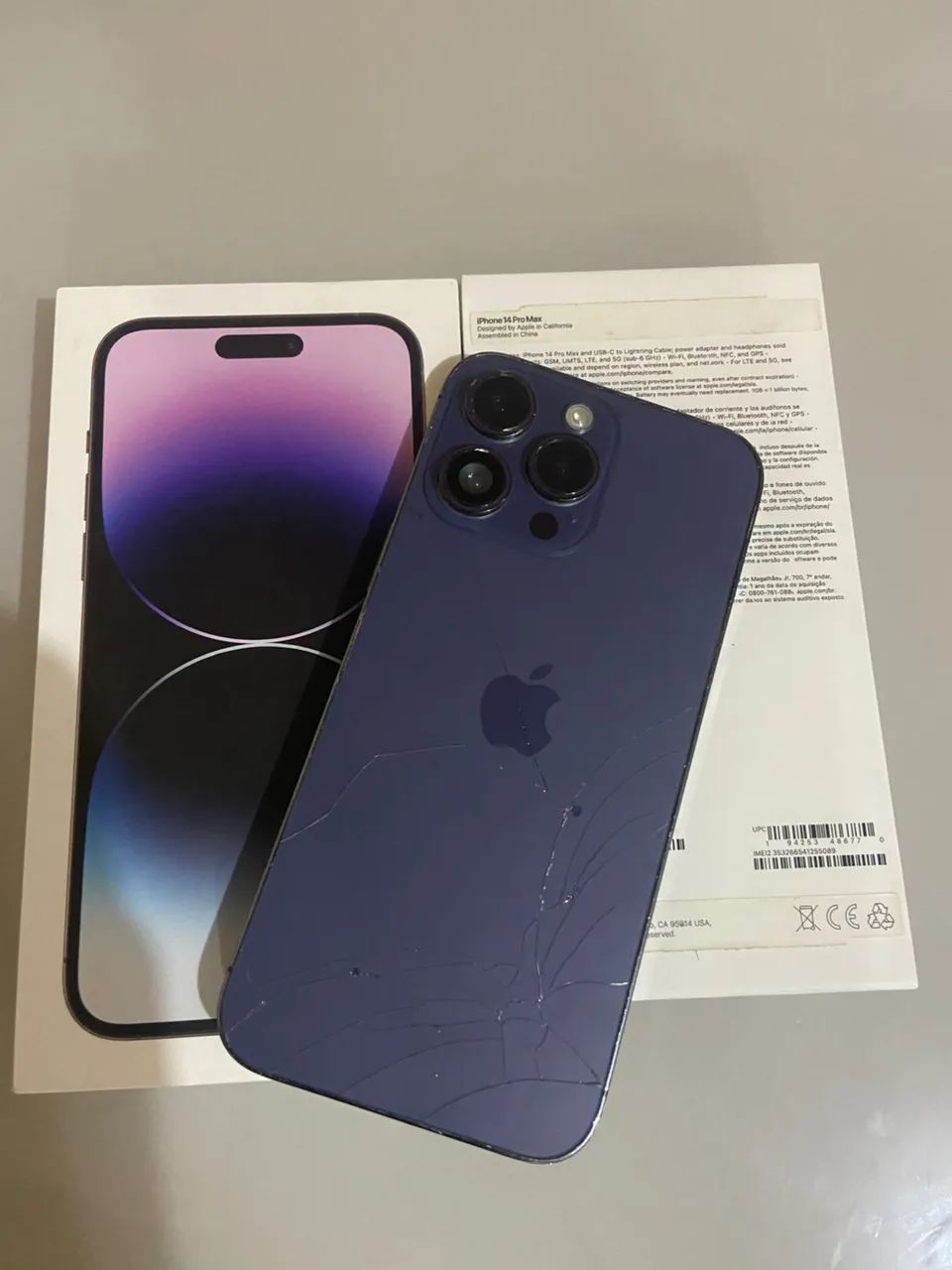 iPhone 14 Pro Max 126 gb bateria 69%com caixa? - Foto 3
