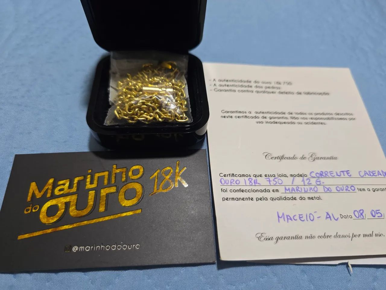 Corrente de ouro 18k - 12,4g - Foto 2