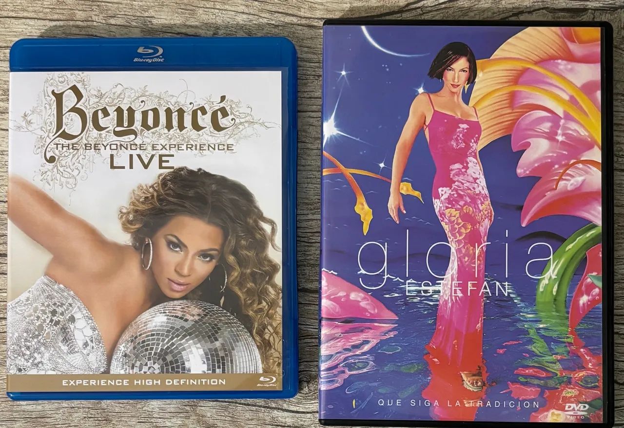 Kit 2 discos Beyoncé blu-ray e Gloria Estefan DVD
