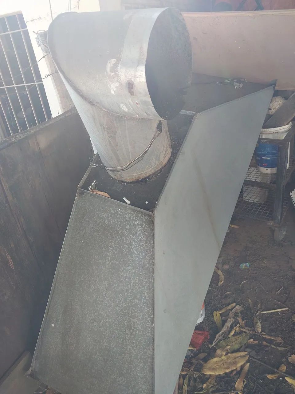 Coifa de zinco com motor