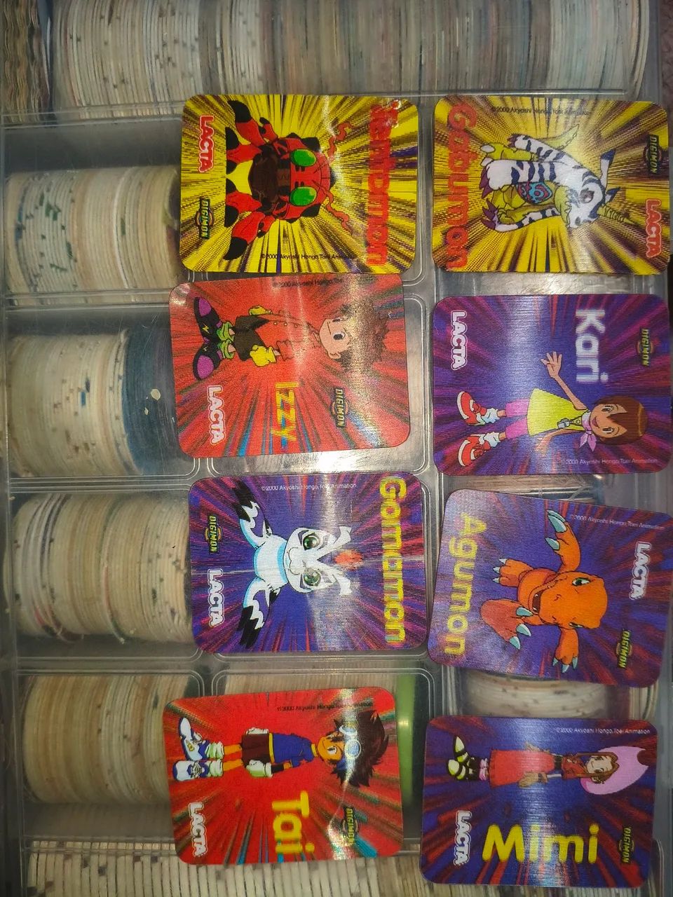 8 Cards Digimon lacta 