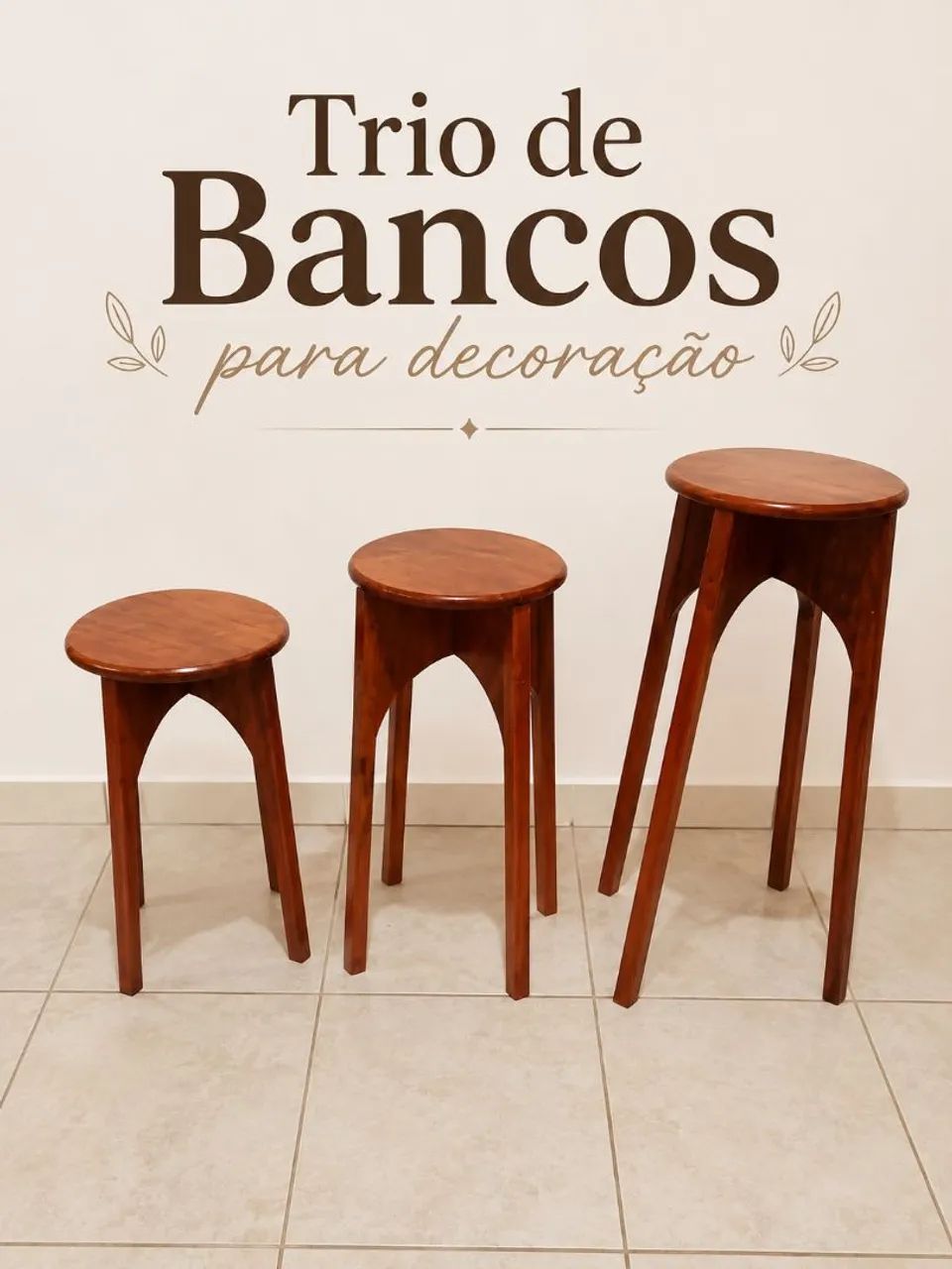 Jogo de mesinhas de decoração 