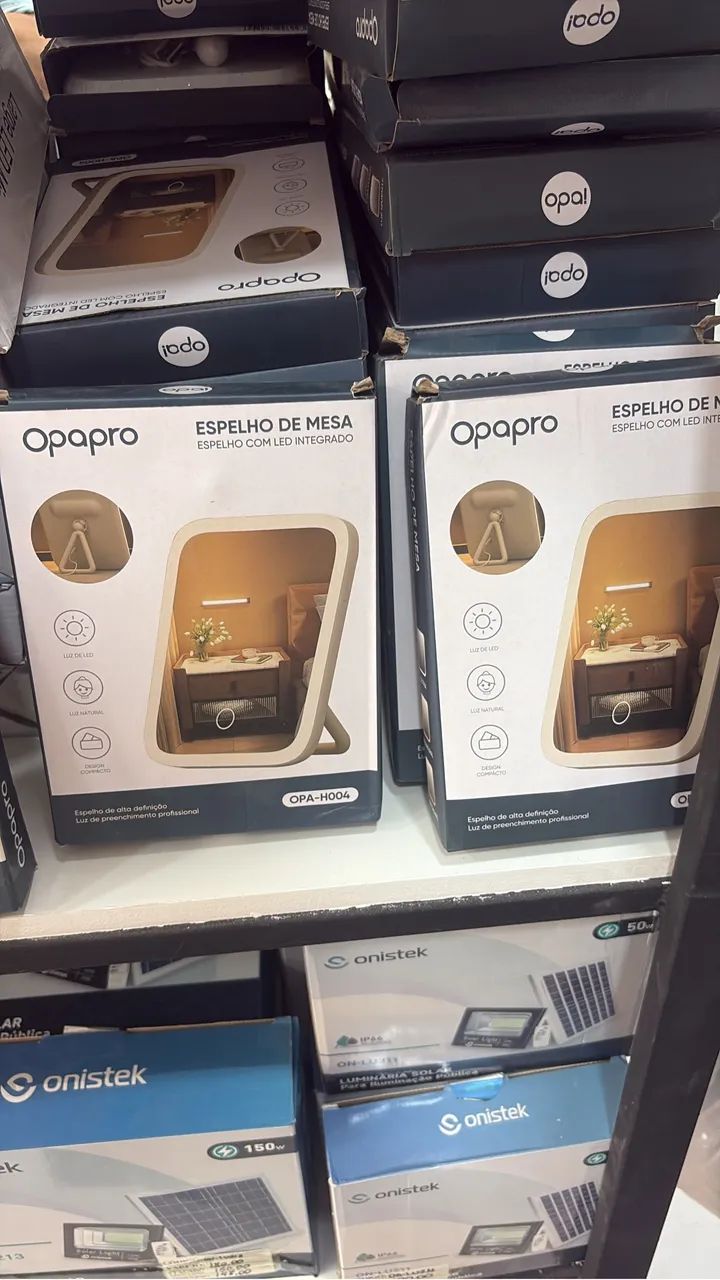 Espelho de mesa com Led integrado - Entrega Rápida 