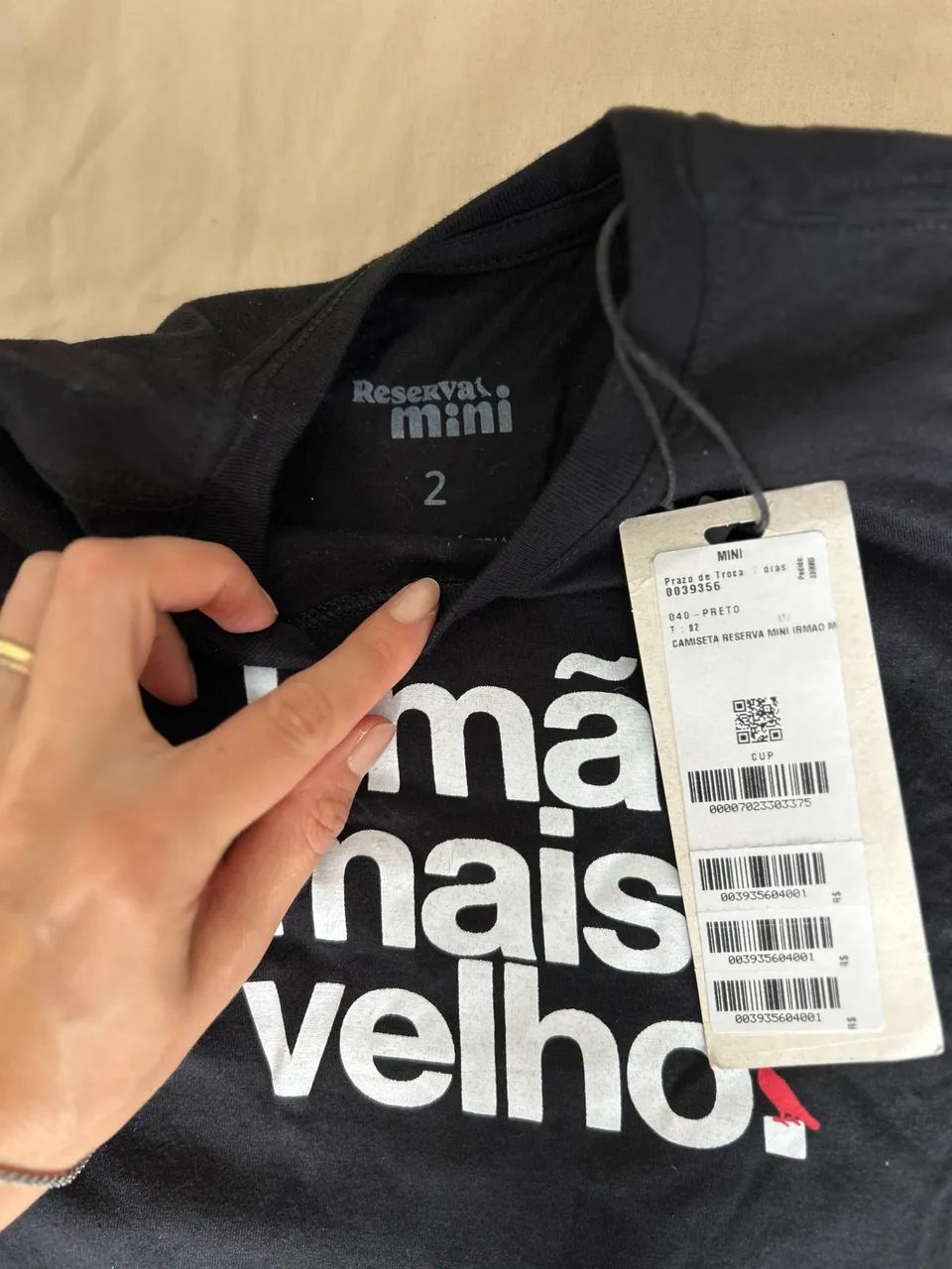 Camiseta Reserva Mini irmão mais velho - Foto 2