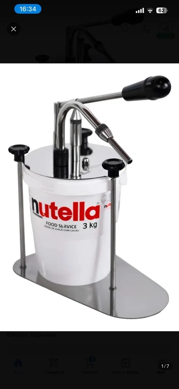 Bomba para Nutella