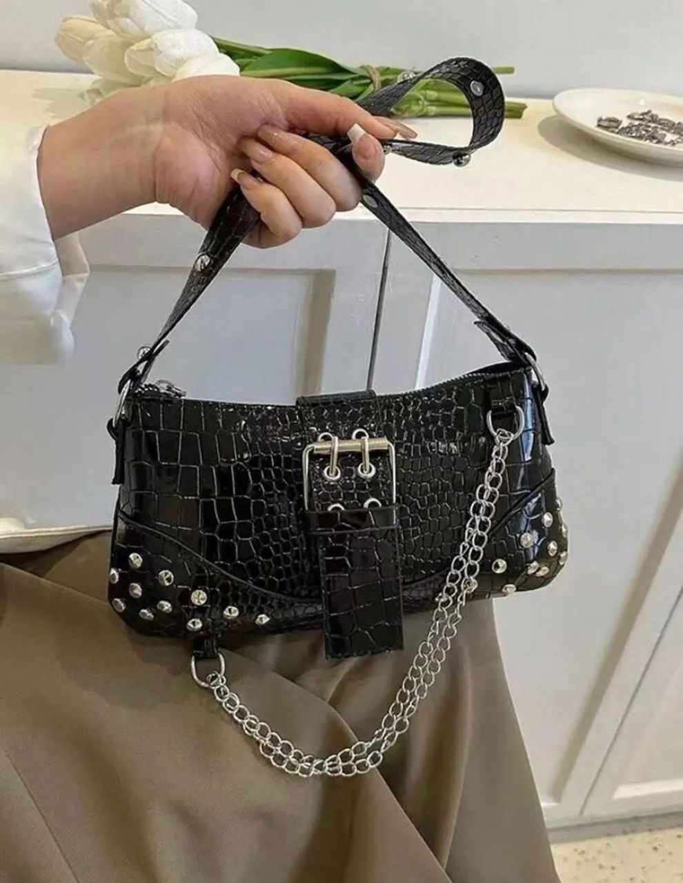 bolsa preta feminina  - Foto 2
