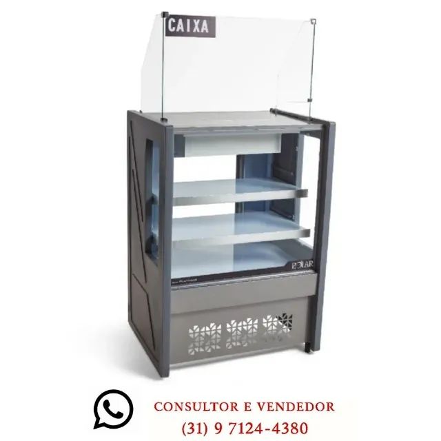 Balcão Caixa 80CM Polar Novo