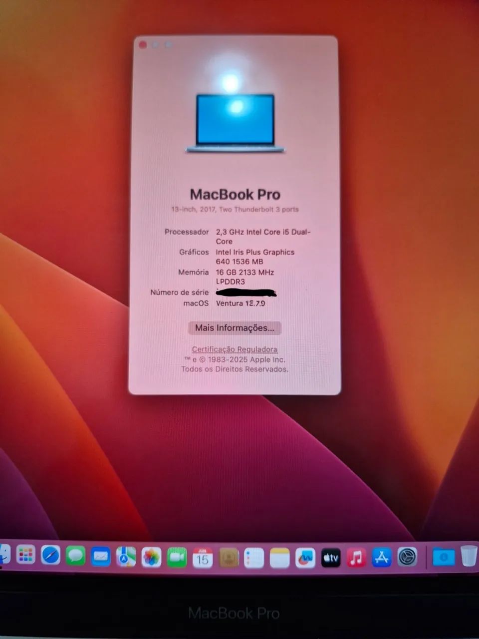 MacBook 13" completo, conservado e pronto para uso! - Foto 2