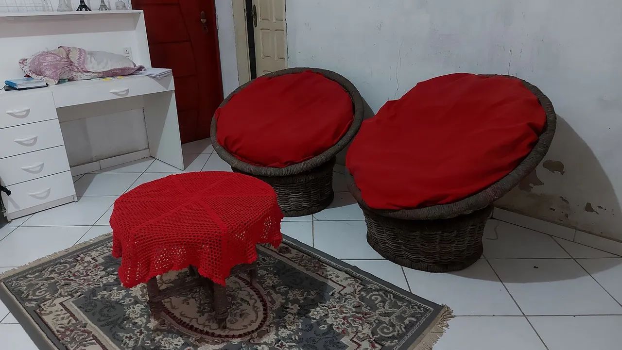 Poltronas bambu e mesa de centro - Foto 2